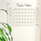Een Acrylkalender groot genoeg om je hele famillie in de planning te betrekken. Personaliseer jouw Big Family kalender en laat in één oogopslag je gezin zien wat er gepland staat. 